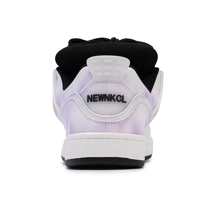 N6K8 Non slip Lightweight Low Top Skateboard Shoes Women's Dazzling Color Gift Box Set-4