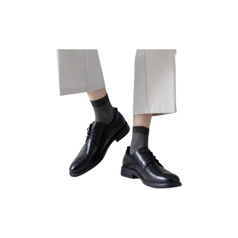 H YXIANG Mid Calf Socks Men's 3 Pack-5