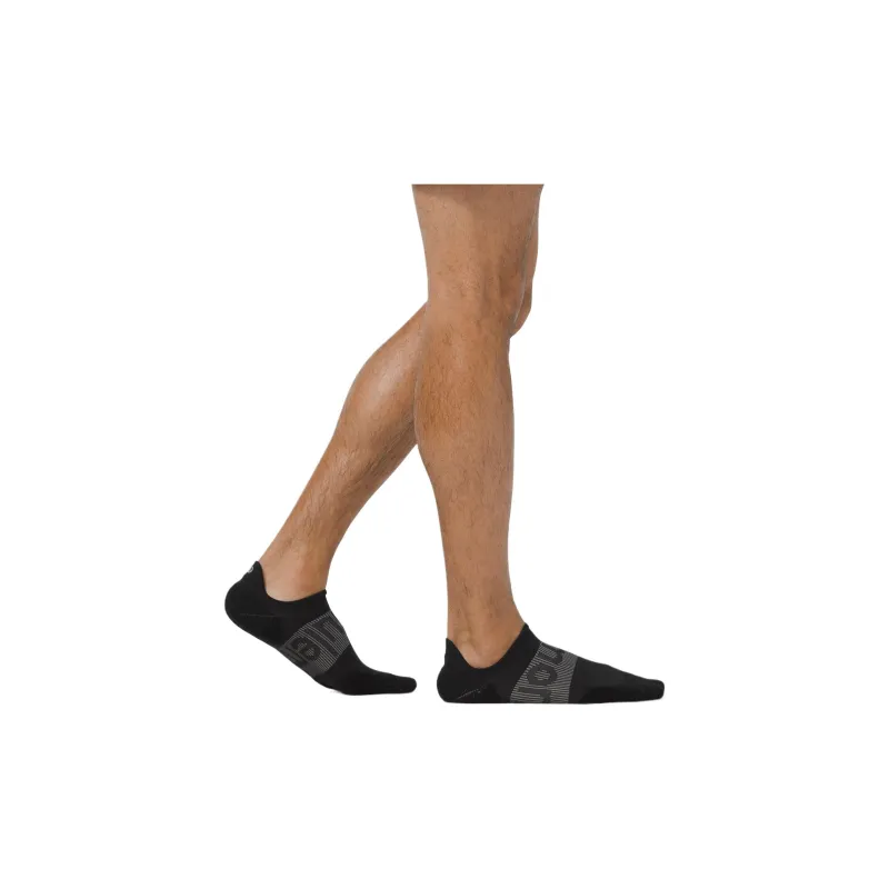 Lululemon Men's Power Stride Tab Socks Anti-stink Ankle Socks Men's 1 Pack Black-2