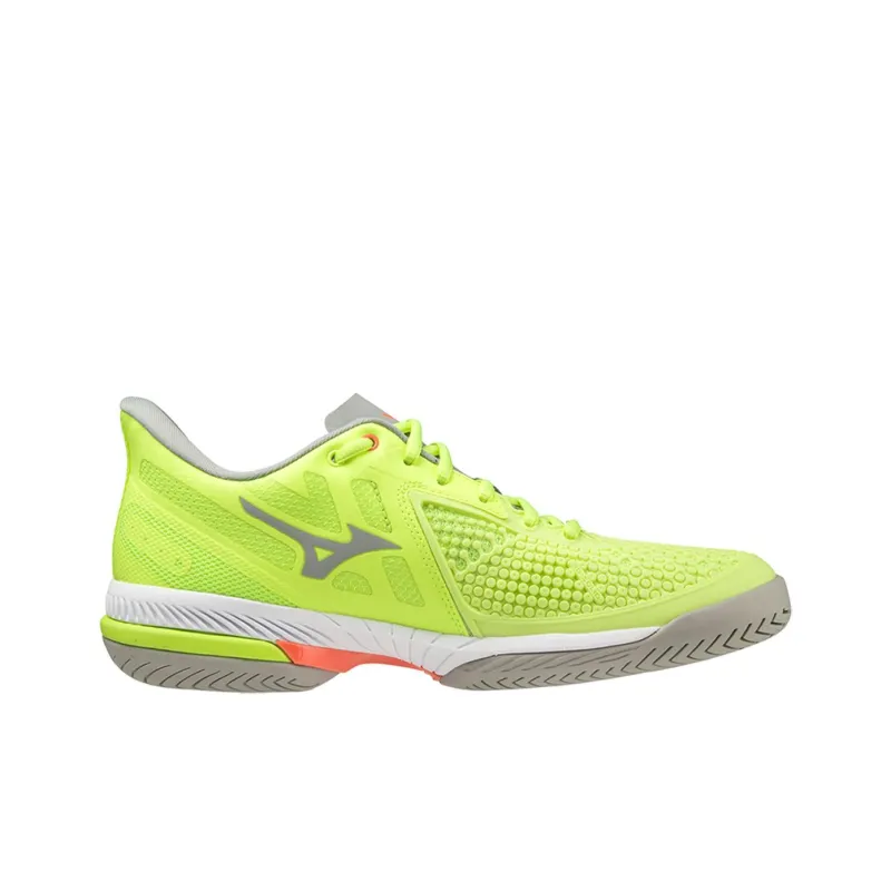 Mizuno Wave Exceed Tour 5 Cushioning, Wear Resistant Low Top Tennis Shoes Women's Lime Green-2
