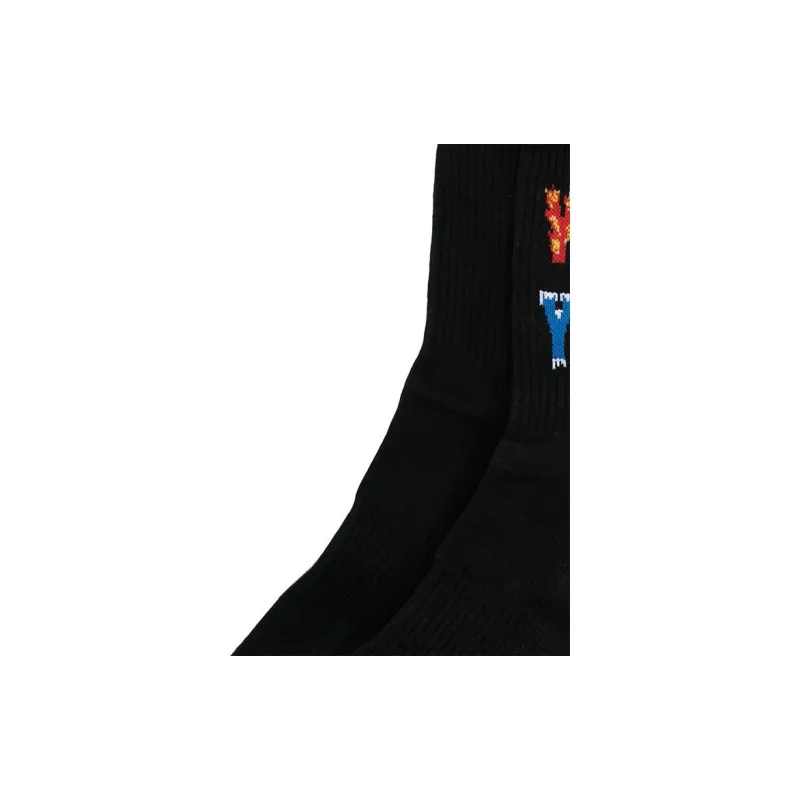 Paco Rabanne Mid-Calf Socks Men's 1 Pack Black-5