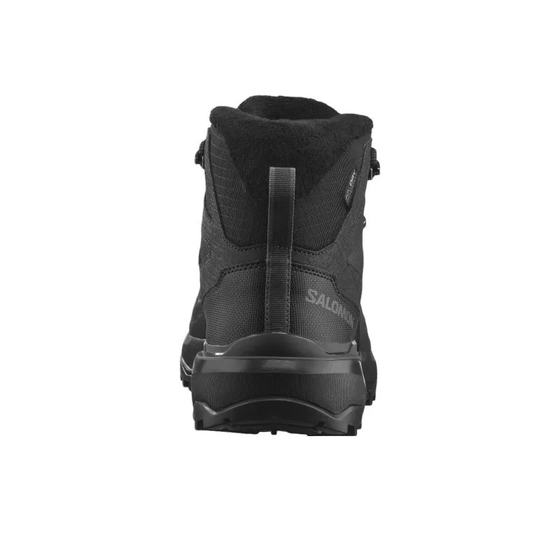 SALOMON Shock absorbing And Waterproof High Top Outdoor Shoes Men's Black-3