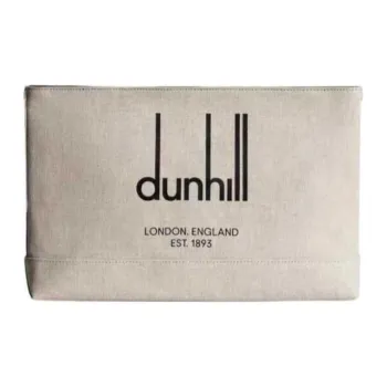 Dunhill Canvas Canvas Bag Clutches Men's Beige