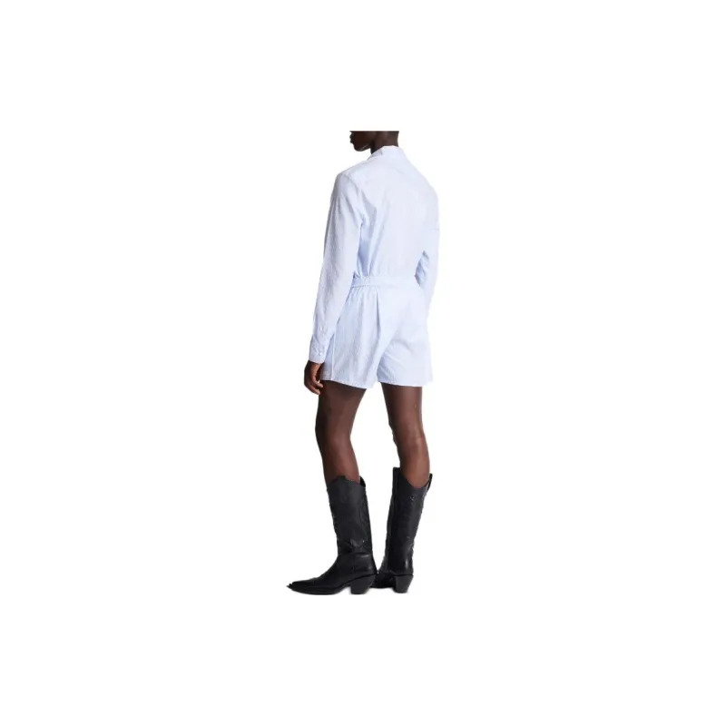 BALMAIN Logo embroidered Striped Shorts-3