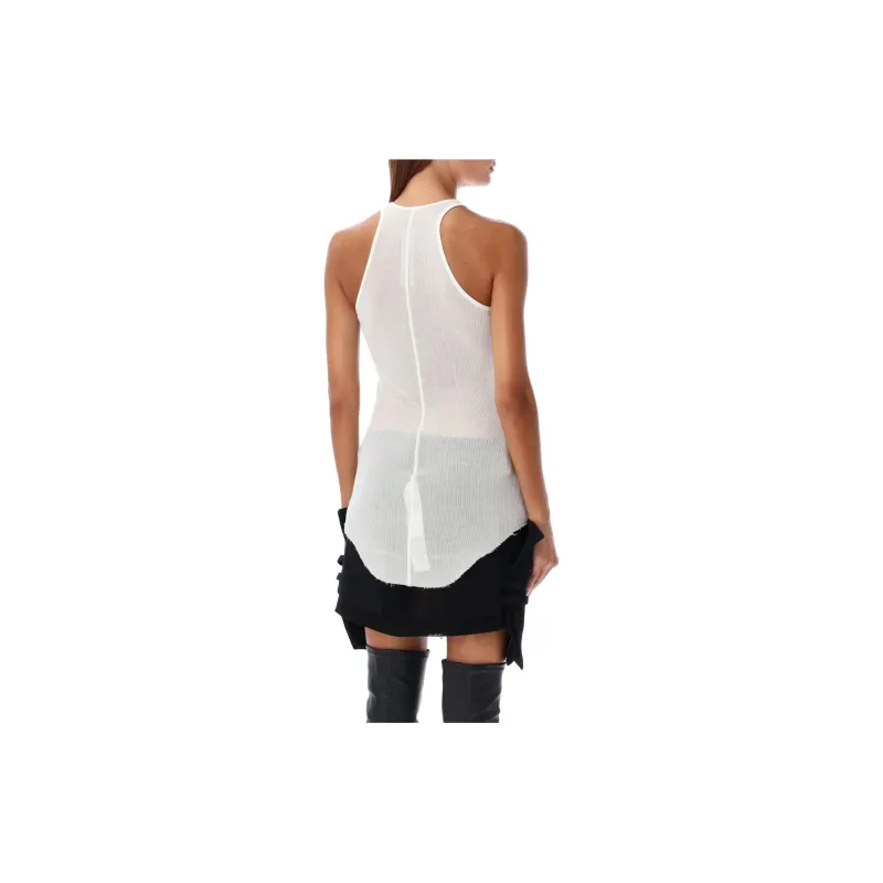 RICK OWENS Racer Back Ribbed Tank Top-1