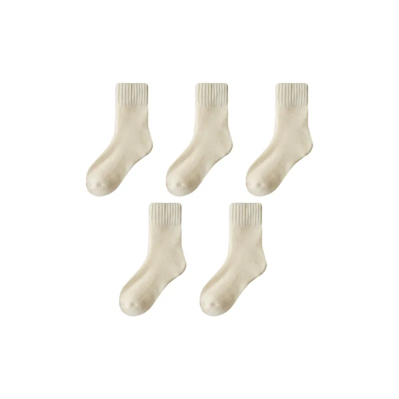 PLANDOO Mid Calf Socks Women's 5 Pack-12