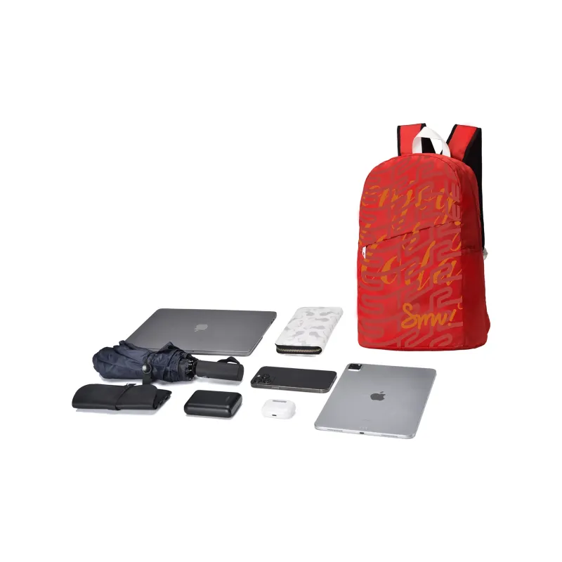 SRRW Polyester Backpack Regular Unisex Red-4