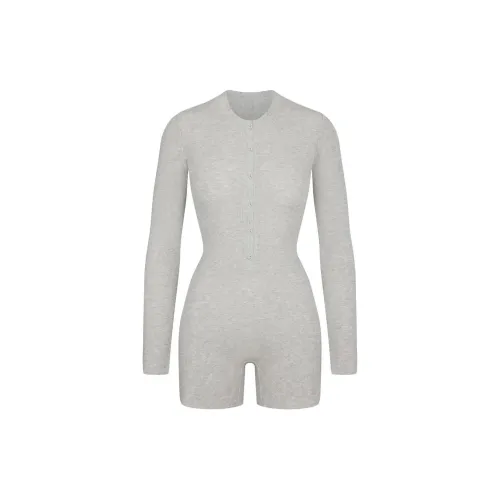 Skims Bodysuits Women's Light Heather Grey/Light Gray