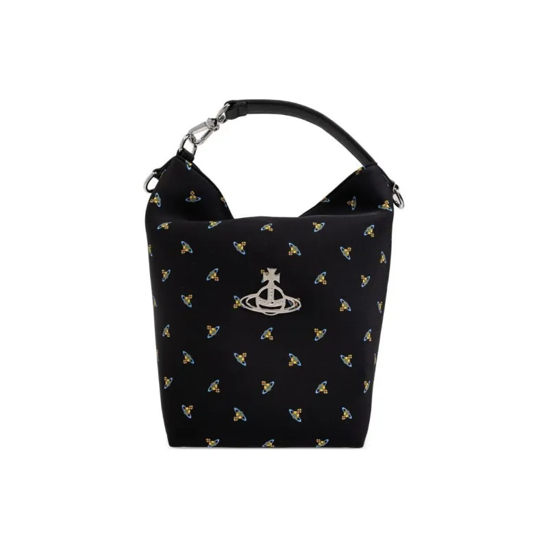 Vivienne Westwood Fabric One Shoulder Handbag Women's Black-0
