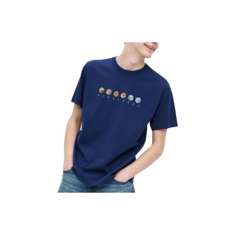 UNIQLO x Minecraft SS22 T-Shirt Unisex Blue-2