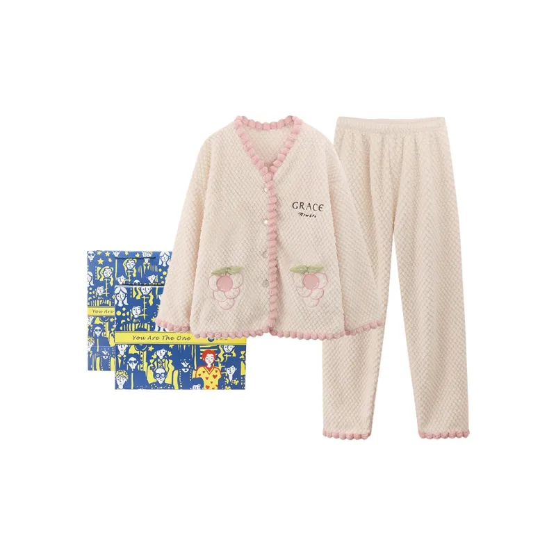 Xiang Ning Pai Pajama Set Women's Peach Pink-6