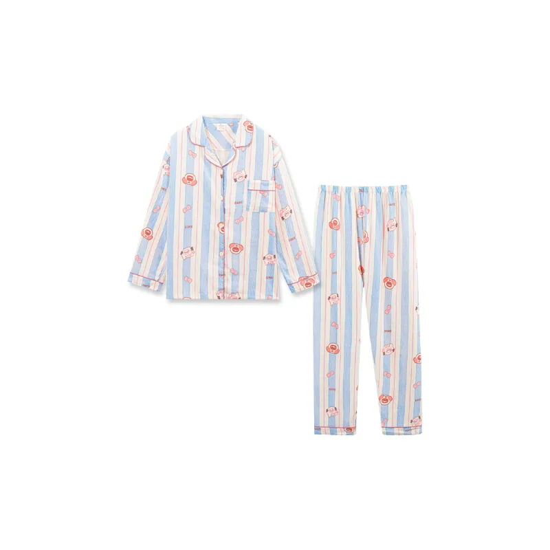 Sleeping Beauty Pajama Set Women's Blue-1