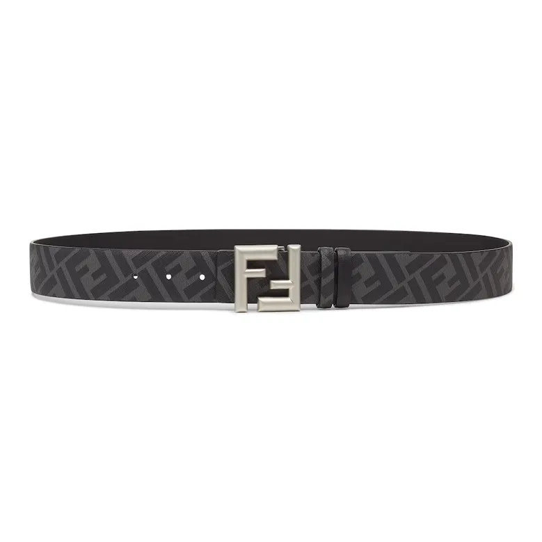FENDI Ff Buckled Rounded Reversible Belt-1