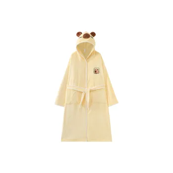 Maultiay Bath Robes Women's Yellow