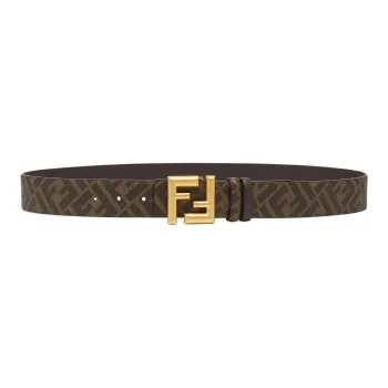 FENDI Ff Buckled Rounded Reversible Belt