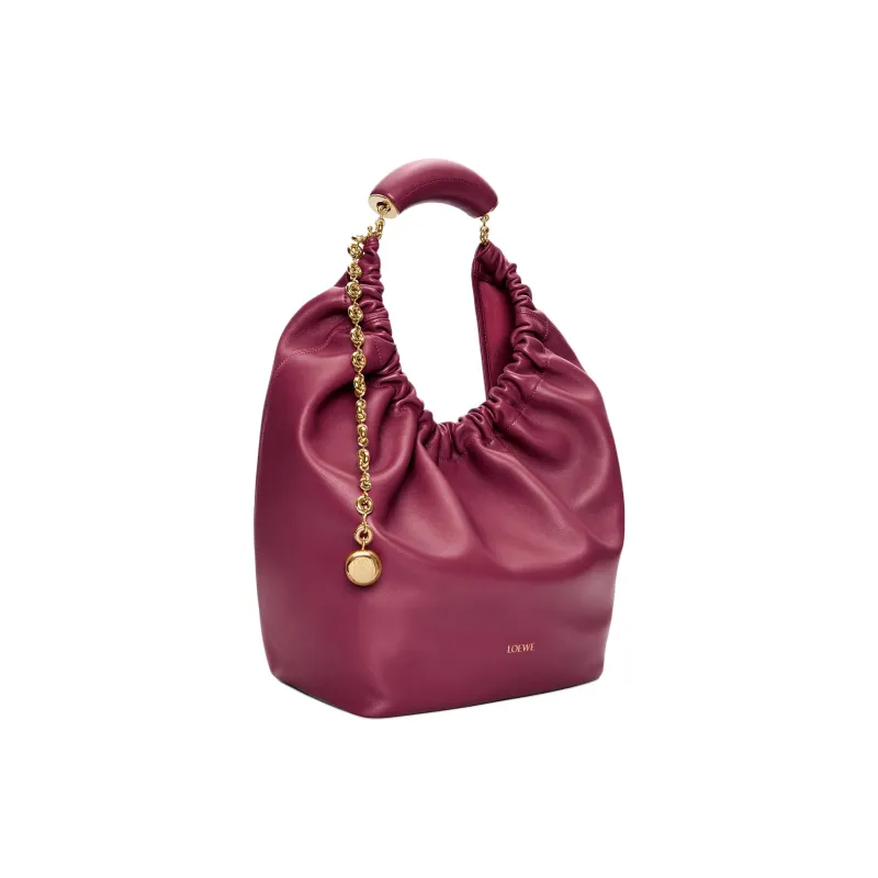 LOEWE Nappa Sheepskin Shoulder Bag, Crossbody Bag, Handbag Medium Size Women's Crimson-3