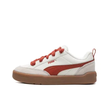 PUMA Park Lifestyle Anti Slip Wear Resistant Low Top Skateboard Shoes Unisex White Red