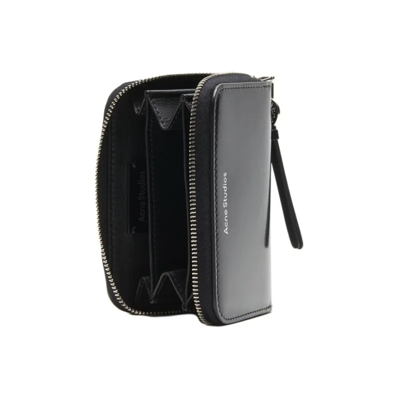 Acne Studios Calfskin Wallet Women's Black-4