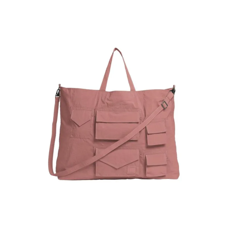 ZARA Polyamide Tote Bag Shopping Bag Shoulder Bag Crossbody Bag Handbag Regular Men's Brick Red-0