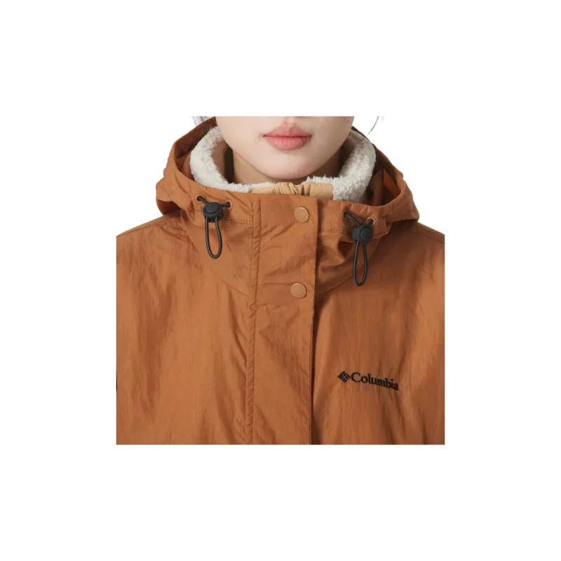 Columbia Windproof Thermal Windbreaker Jacket Women's Brown-2