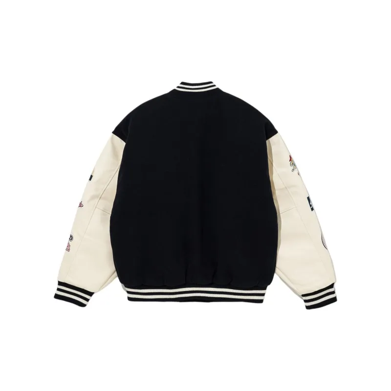 New Era FW24 Baseball Jacket Unisex Navy-1