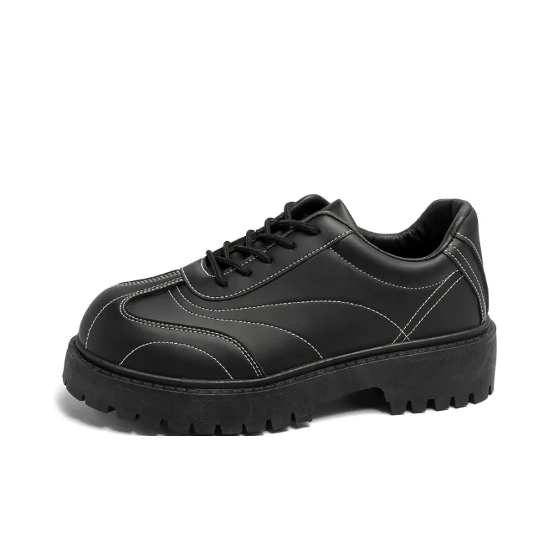 / Dress Shoes Unisex Low Top Black-21