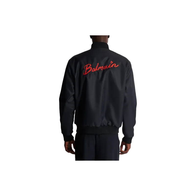 BALMAIN Kiss Printed Reversible Bomber Jacket-2
