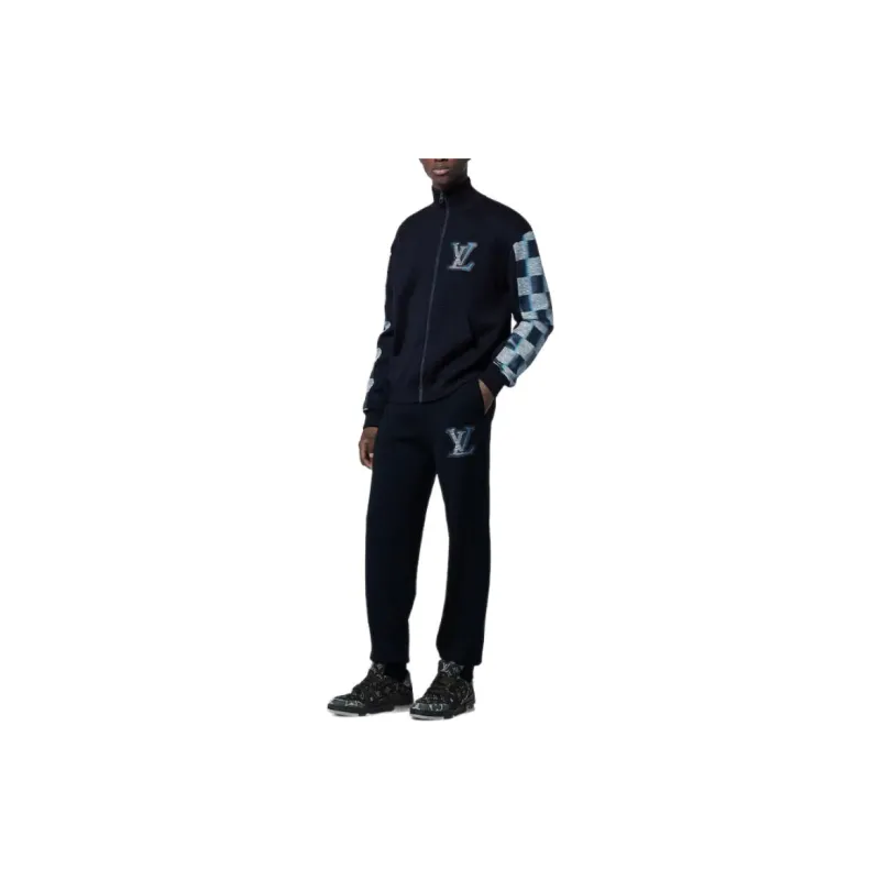 LOUIS VUITTON Athletic Trousers Men's Blue-5