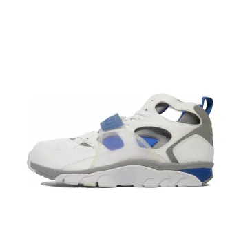 Nike Air Trainer Huarache Abrasion Resistant High Top Basketball Shoes Men's White