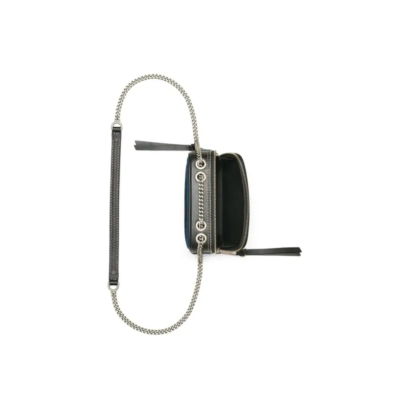 MARC JACOBS The Denim Chain Snapshot Crossbody Bag-2