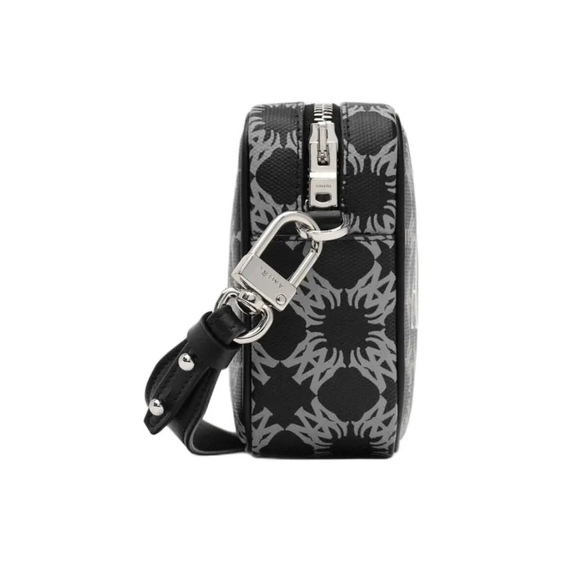 AMIRI Cotton Shoulder Bag Crossbody Bag Men's Black-3
