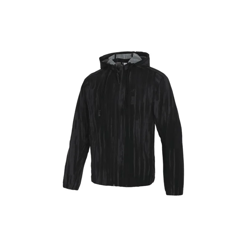 Adidas Jackets Coats Men's Black+Shopping Bag-1