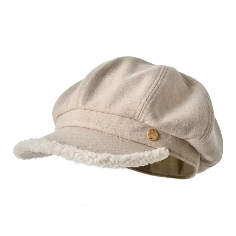 KENMONT Sheep Wool Blend Berets Women's-4