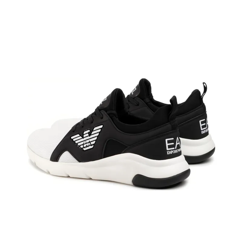 EMPORIO ARMANI Low Top Casual Shoes Men's Black White-3