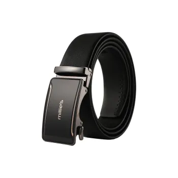 MILLIE'S Cowhide First Cowhide Leather Belts Men's Black Width: 3.5cm