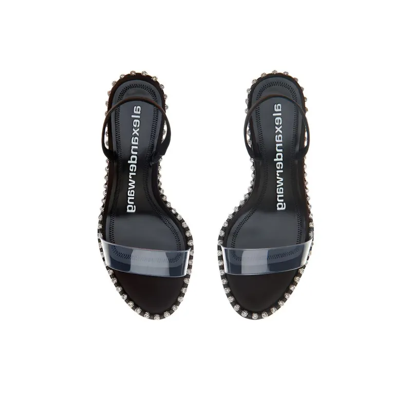 Alexander Wang Nova One Strap Sandals Women's Black-3