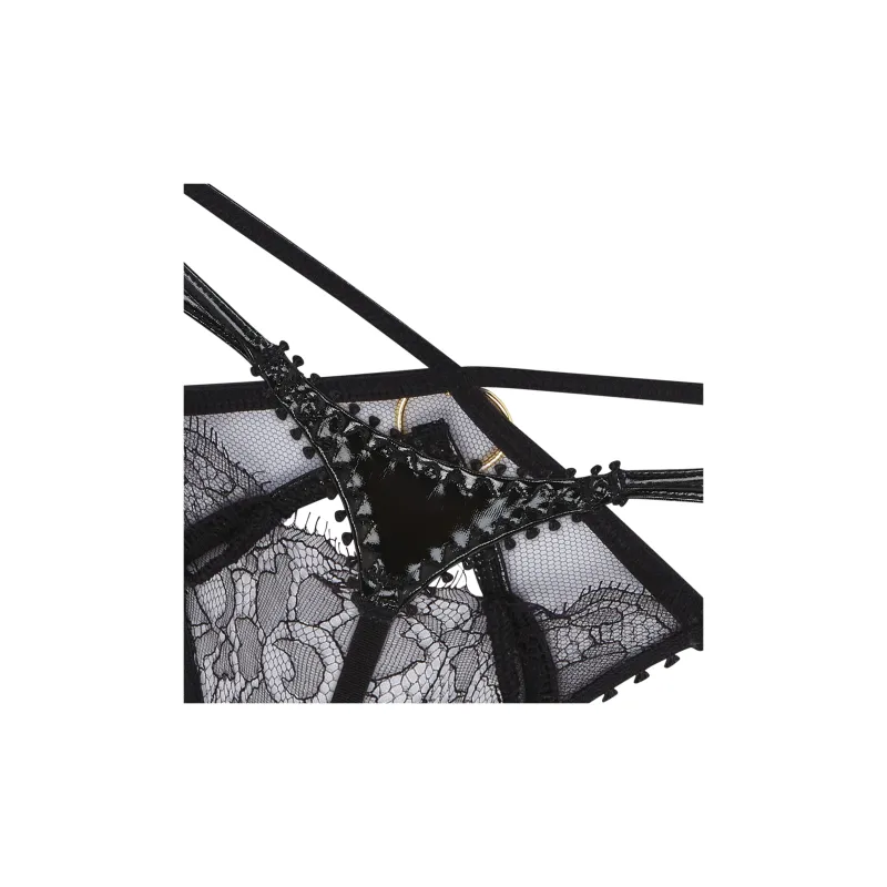 Agent Provocateur Foxie Strappy Floral lace Thong-4