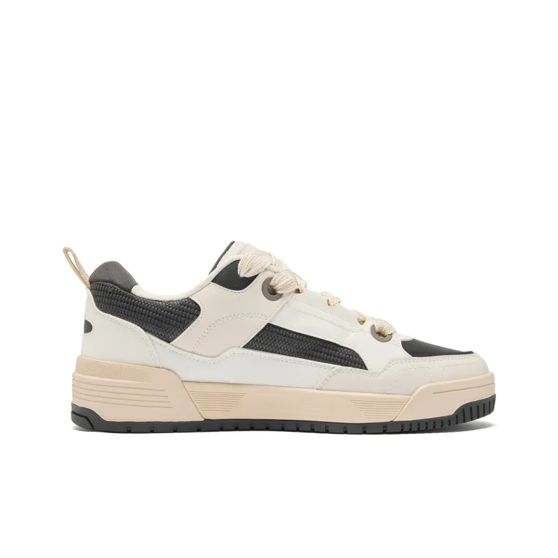 QIAODAN Goku Skateboard Shoes Men Low Top Birch White-1