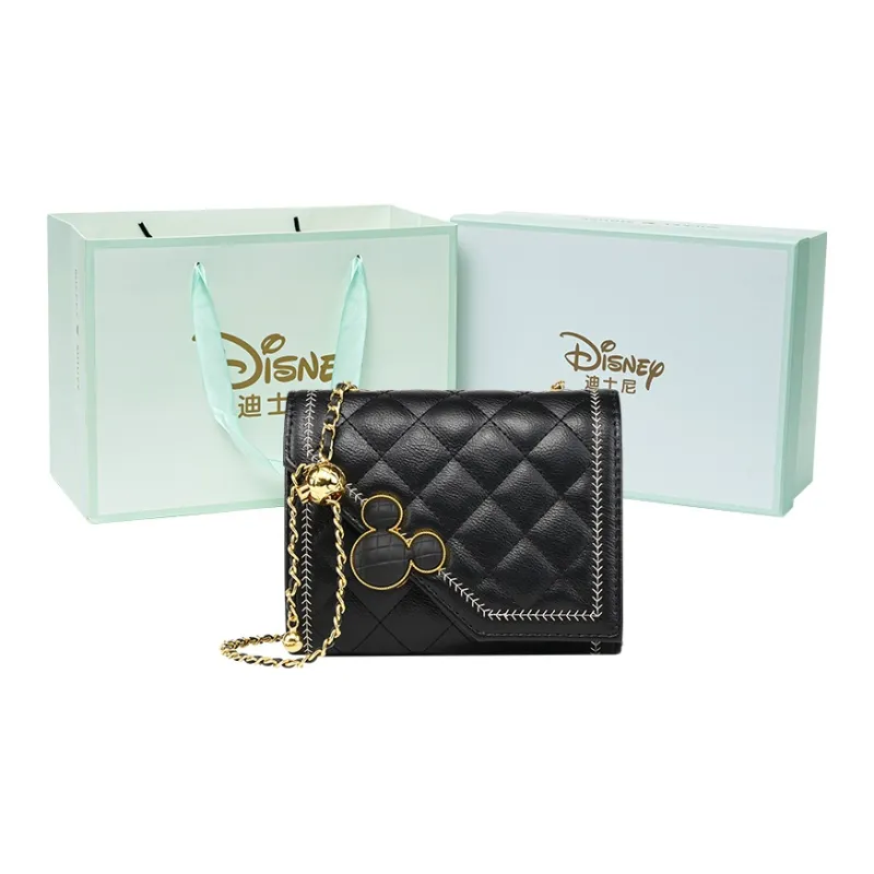 Disney Mickey Series PU Leather Crossbody Bag Small Size Women's Black-11