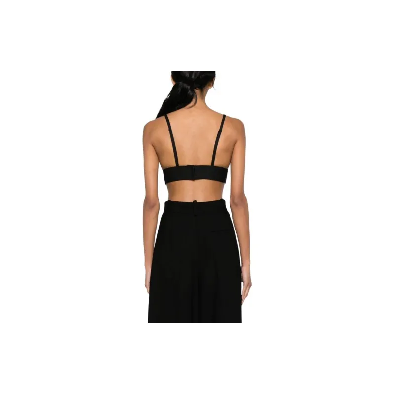 MOSCHINO Buckled-strap Crop Top-2