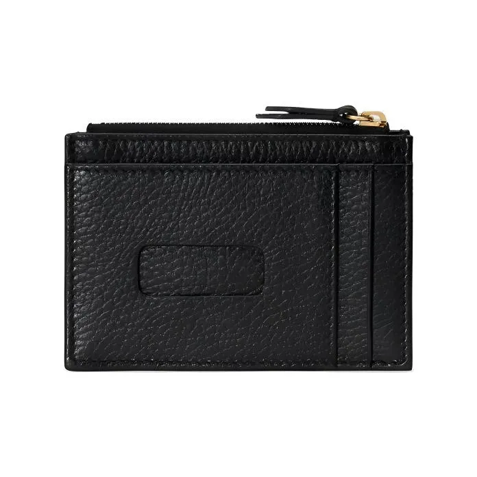 GUCCI GG Marmont Leather Card Holder, Coin Purse Women's Black-3