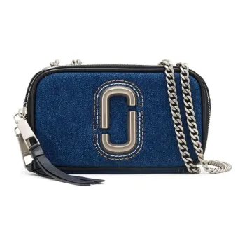 MARC JACOBS The Denim Chain Snapshot Crossbody Bag