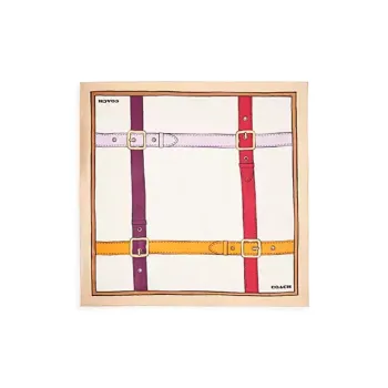 COACH Silk Scarves Women's Multicolor