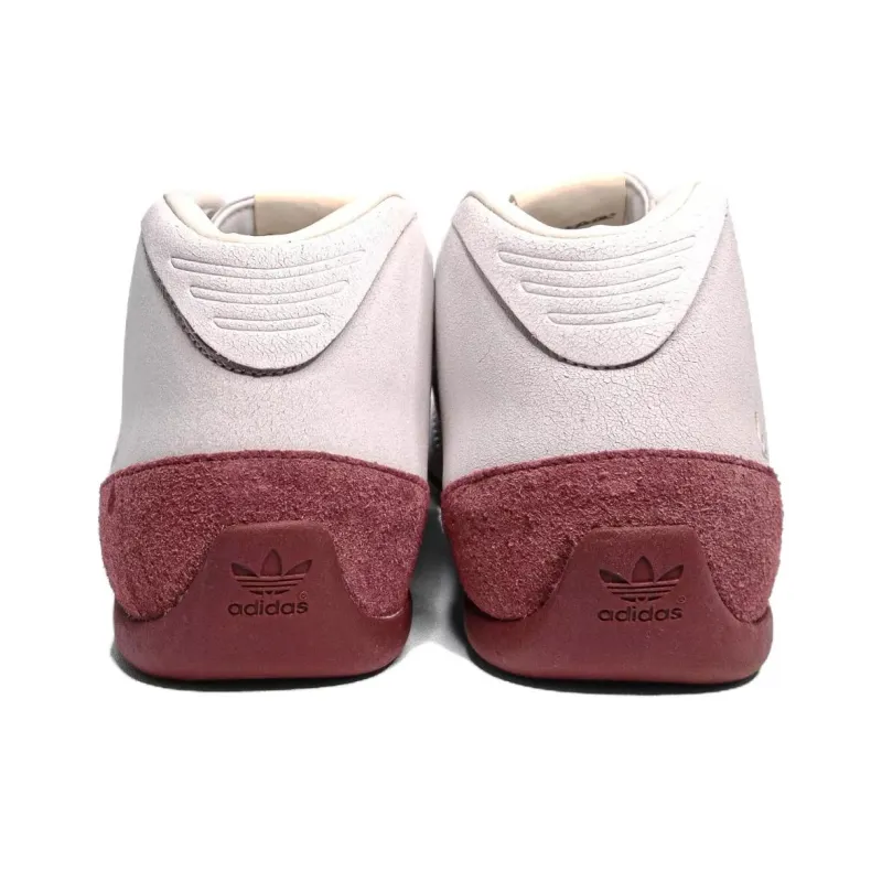 Vespa x Adidas Originals Anti-Slip Wear-Resistant Mid-Top Casual Shoes Men's Beige Brown-4