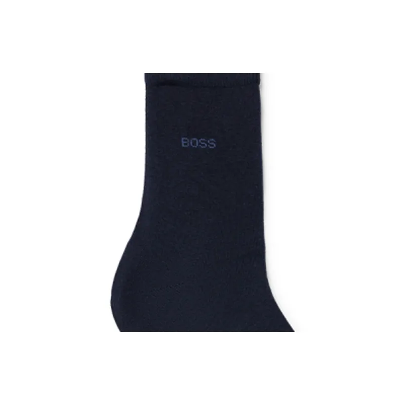 HUGO BOSS FW23 Mid Calf Socks Men's 1 Pack Dark Blue-3