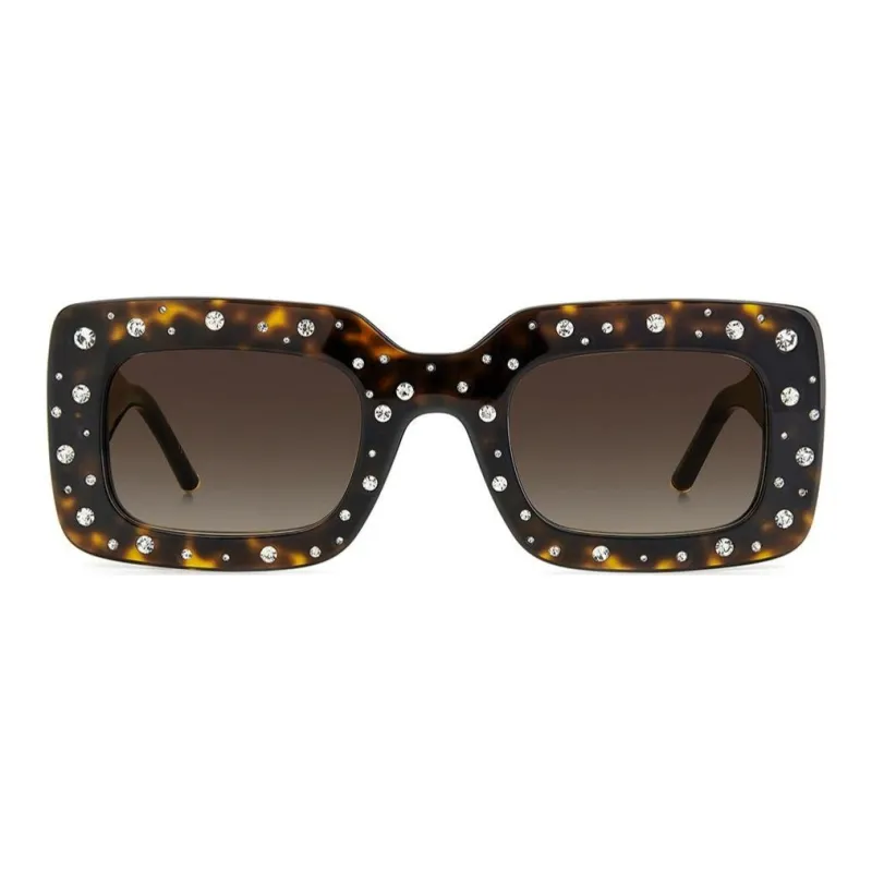 CarolinaHerrera Acetate Square Sunglasses Women's Black-1