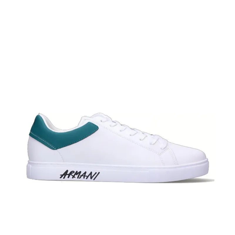 EMPORIO ARMANI Low Top Skateboard Shoes Men's White-1