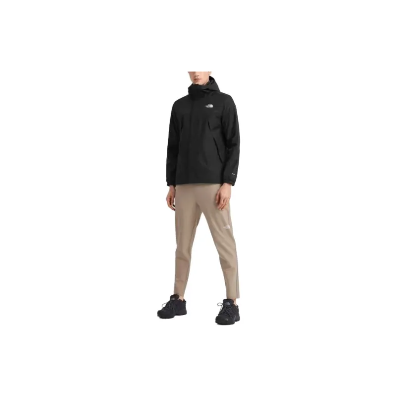 THE NORTH FACE City Outdoor Collection Outdoor Hiking Water Resistant Windproof Windbreaker Jacket Unisex Black-1