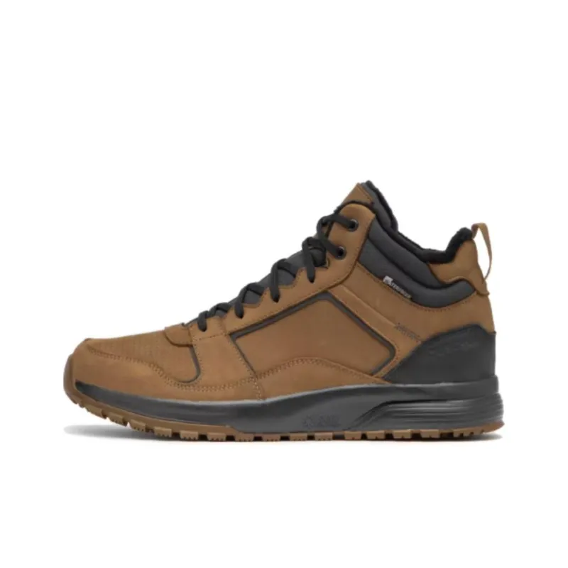DECATHLON SH500 Waterproof And Warm Mid Top Hiking Shoes Men's Brown-0
