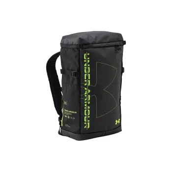 Under Armour Synthetic Leather Backpack Regular Unisex Black & Green